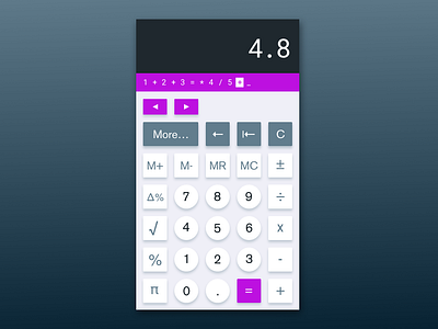 #DailyUI 004, Calculator calculator dailyui design dieterrams lessbutbetter ui ux