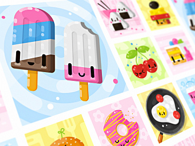 Ice cream🍦 2d affinitydesigner art delivery design digitalart flat food icecream illustration illustrator inspiration tasty