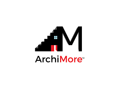 ArchiMore Logo Project archi architecture creative design illustration logo design more vector