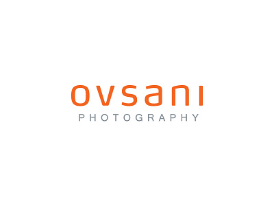 Ovsani Logo branding clean design grey inspiration logo minimal modern orange photography simple