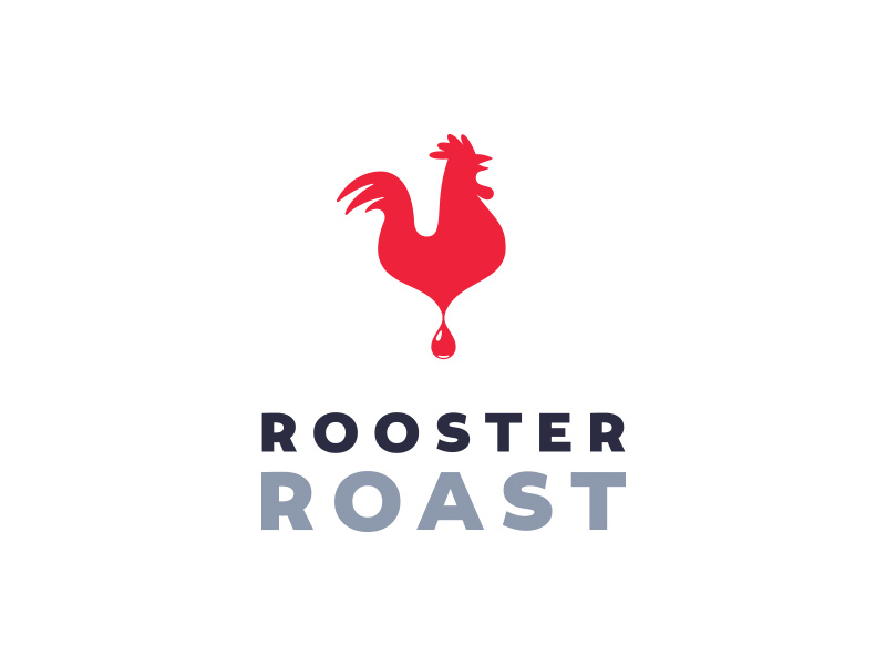 Rooster Roast breakfast morning shop drip inspiration idea brew logo rooster coffee cafe