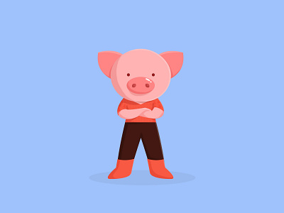 pig art branding character design design digital art drawing illustration