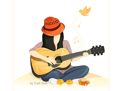 Guitar illustration ui