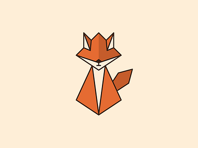 Origami Red Fox