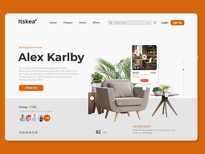 Furniture - Header Website Design