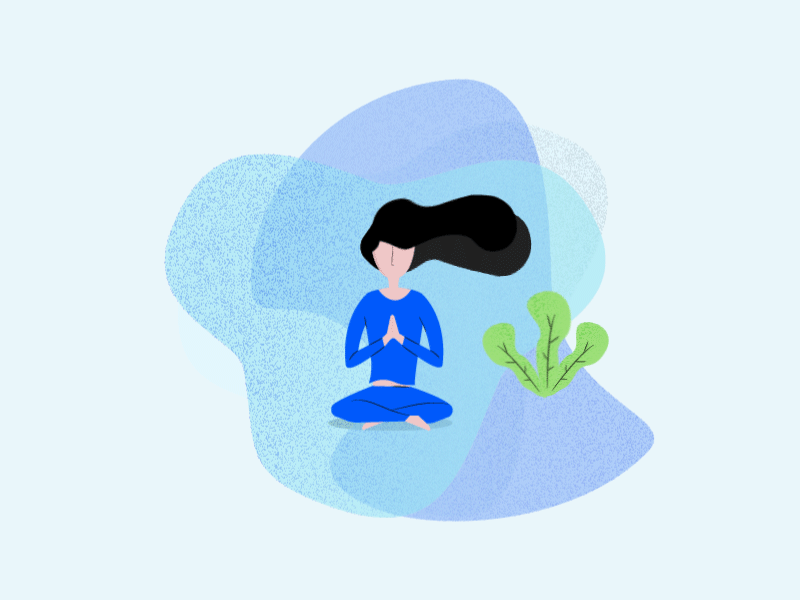 Relax Yoga animation art design gif illustration logo vector
