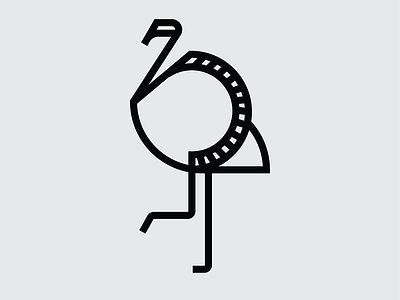 Ostrich animal egypt logo line logo logo logo design minimal ostrich