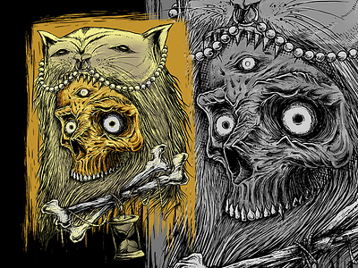 The Ancestor apparel artwork band bandmerch clothing clothingline illustration merchendise record skull tatto tshirt