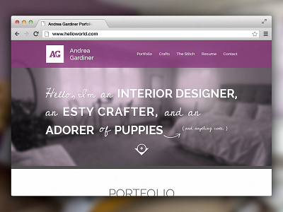 Interior Design Portfolio Website