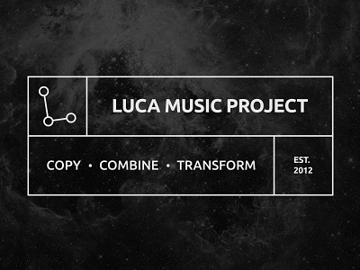 Luca Music Project Identity brand design graphic design grid logo music space