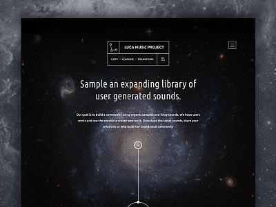 Luca Music Project Website Redesign