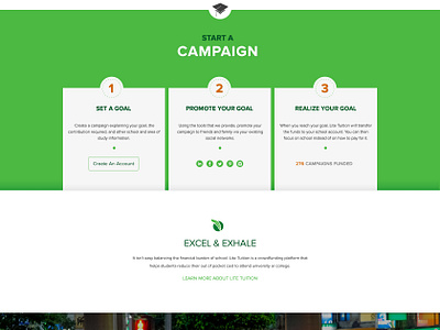 Tuition Crowdsourcing Website by Christopher LaRose on Dribbble