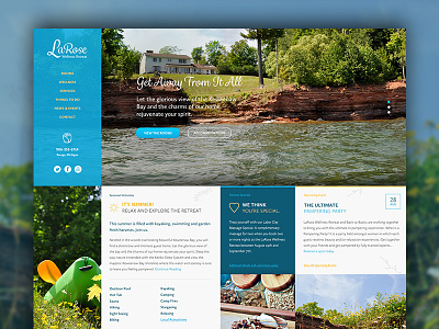 Retreat Website In The Works bed and breakfast css3 hospitality html5 modular nature responsive retreat web web design wordpress