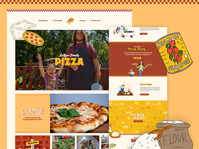 LaRose Family Pizza Homepage cooking css3 design html5 illustration michigan recipes responsive web design website wordpress
