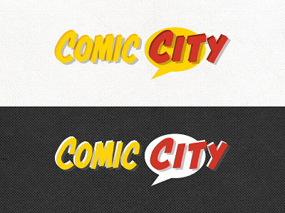 Comic City Logo branding comic book comic city design detroit logo michigan pontiac speech bubble
