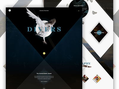 Joanna Newsom Mock css3 diver graphic design html5 joanna newsom music web web design wordpress