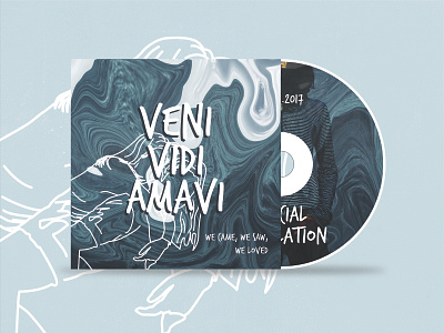 VENI VIDI AMAVI Album Cover Design album artwork album cover album cover design artworks branding cd cover cd packaging design illustration