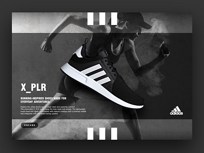 ADIDAS X_PLR Product Retouching advertising artworks banner ads banner design branding branding design product design product retouching ui design