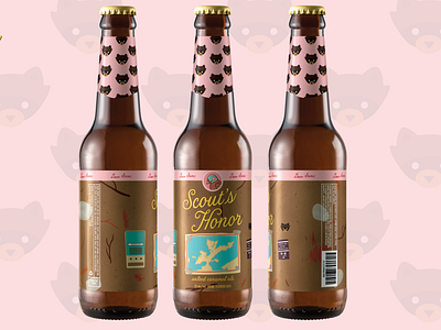 Beer Concept Design Inspired by Wes Anderson beer branding design illustration logo moonrise kingdom wes anderson