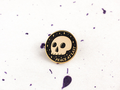 Existential Dread Enamel Pin by Maria Polo