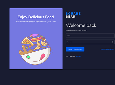 Login dark mode for food delivery bodumalla darkmode login login form login page login screen sivaramireddy sivaux