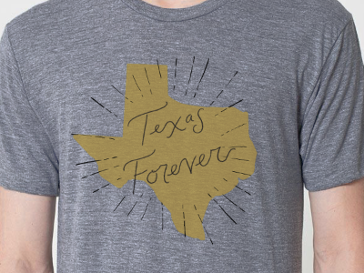 Texas Forever state texas tshirt typography