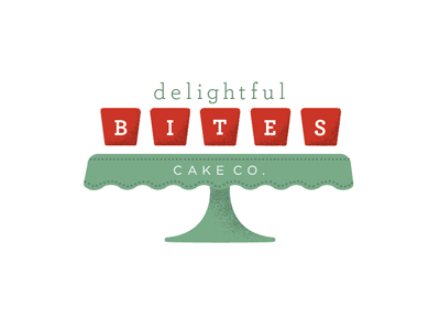 Delightful bites cake company logo