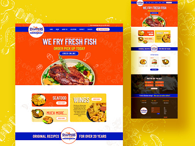 Food Delivery Website design food online delivery typography uidesign
