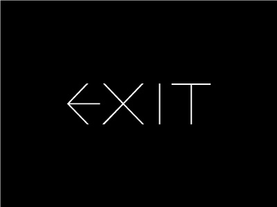 Dj Exit logotype custom dj logo logotype typography