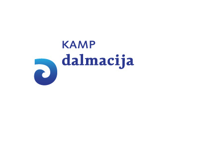 Dalmacija camp logo camp camping croatia letter d mediterranean sea wave waves