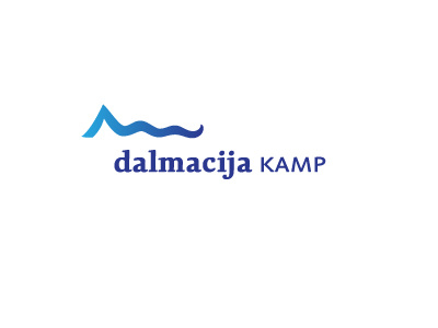 Dalmacija camp logo v2 camp camping croatia letter d logo logotype mediterranean sea wave waves