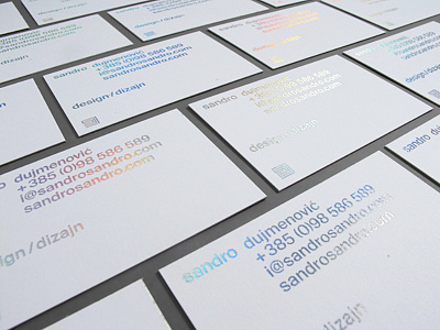 Personal duplex business cards