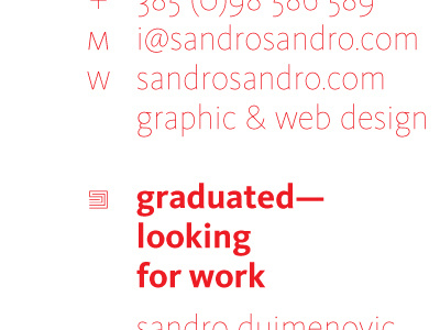 graduated—looking for work ba degree communication design looking for work typography visual work