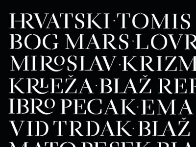 Mars Serif book display high contrast ligatures stencil type typeface typography