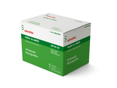 Splendida box cleaning garbage bags packaging