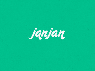 Janjan logo lettering logo logotype script typography
