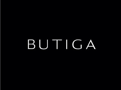 Butiga logotype & typeface contrast custom typeface extended logotype sans self promotion typeface typography