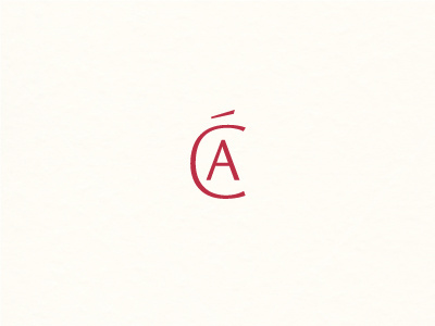 AC(with acute) monogram birthday present custom modified vesta monogram sans