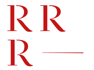 RRR custom display high contrast lettering mars serif stencil typography