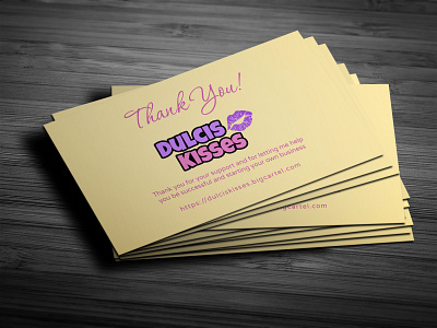 Thank you card design fiverr