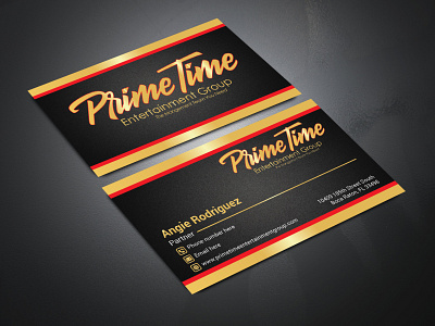 luxury Gold Business Card