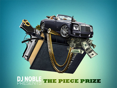 DJNoble The Piece Prize Mixtape Cover cover design graphic hip hop mixtape music rap rapzilla underground