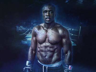 Andre Berto Poster Design andre berto boxing design manipulation photo photoshop poster retouch sports