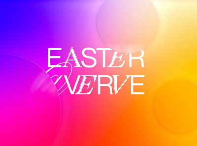 Easter at Verve blur church design easter gradient graphic design sermon art typography