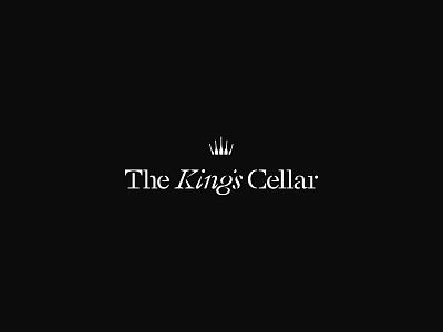 Give 'em a crown. alcohol branding cellar crown graphic design king logo typography wine