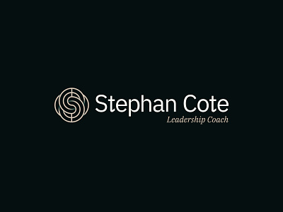 Stephan Cote brand identity branding coaching counseling design leadership logo monogram type typography