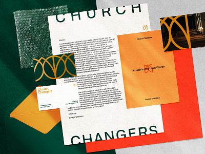 Church Changers | Concept 01 brand identity branding church design graphic design logo print design stationery typography