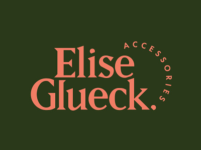 Almost Elise Glueck brand identity logo rejected shot type typography