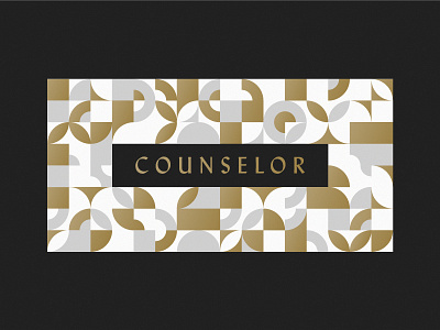 Counselor brand geometry gold grid type