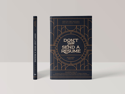 Don't Just Send A Resume badge book art book cover book cover design church graphic design illustration layout pastor stained glass type typography